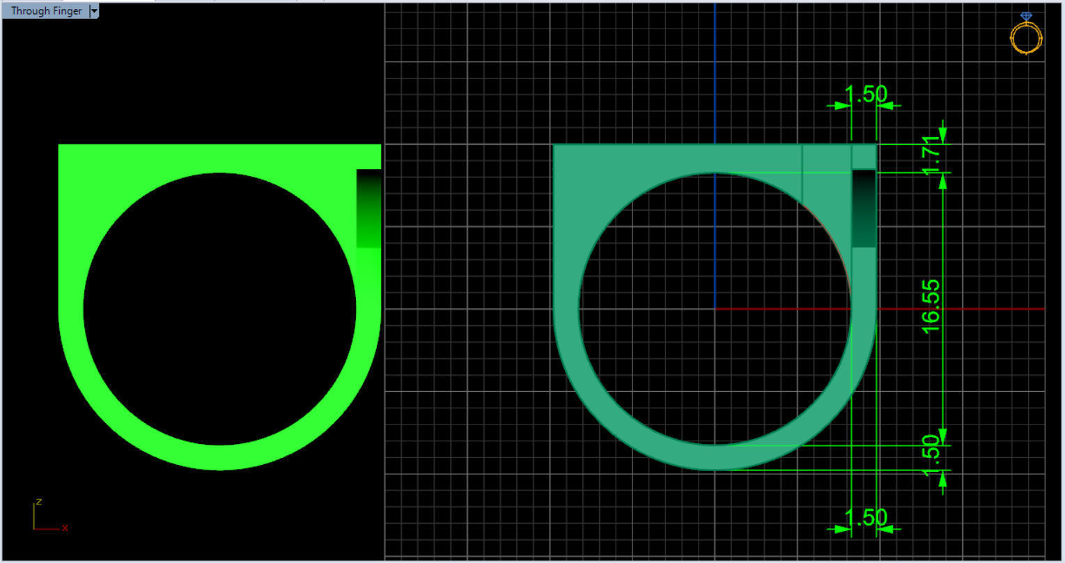 minimal modern ring  3D print model_5