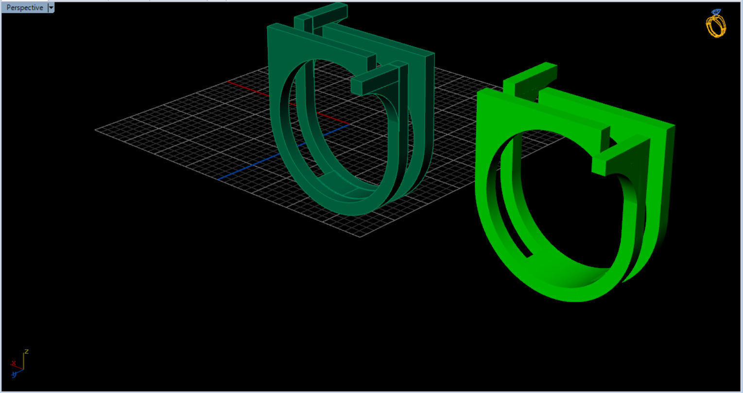minimal modern ring  3D print model_16