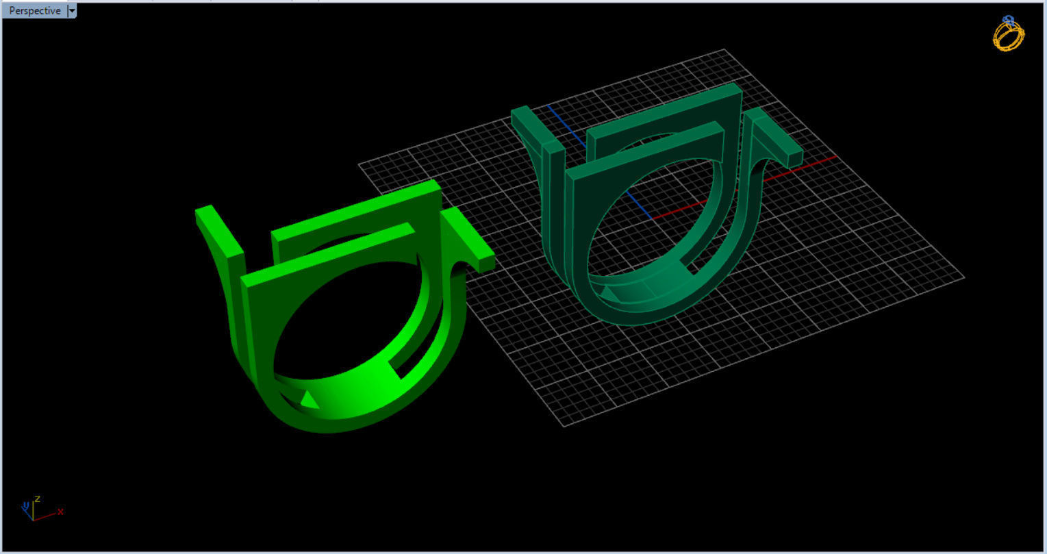 minimal modern ring  3D print model_8