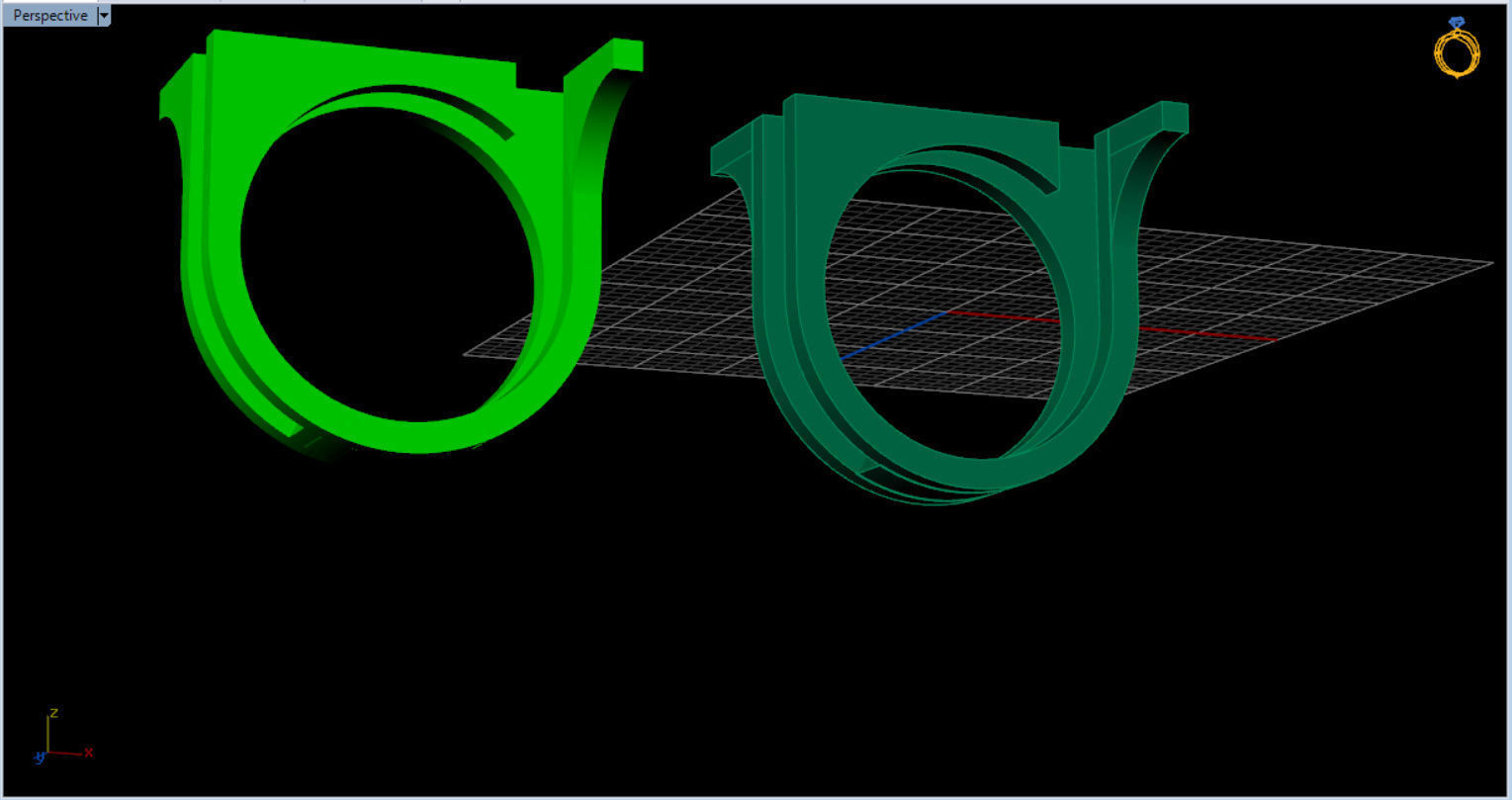 minimal modern ring  3D print model_18