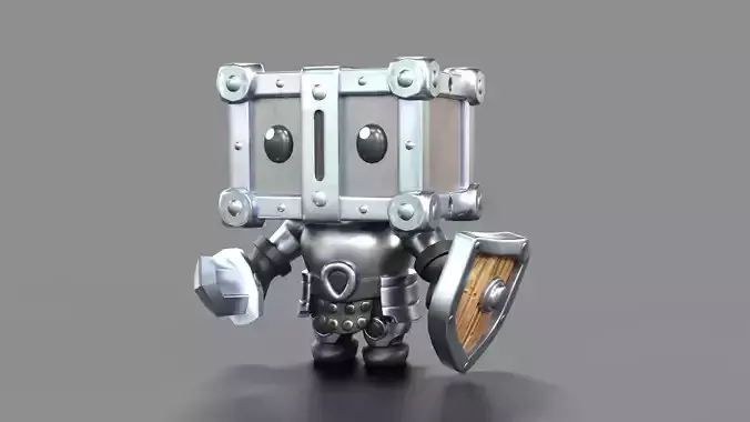 Cute Knight low-poly