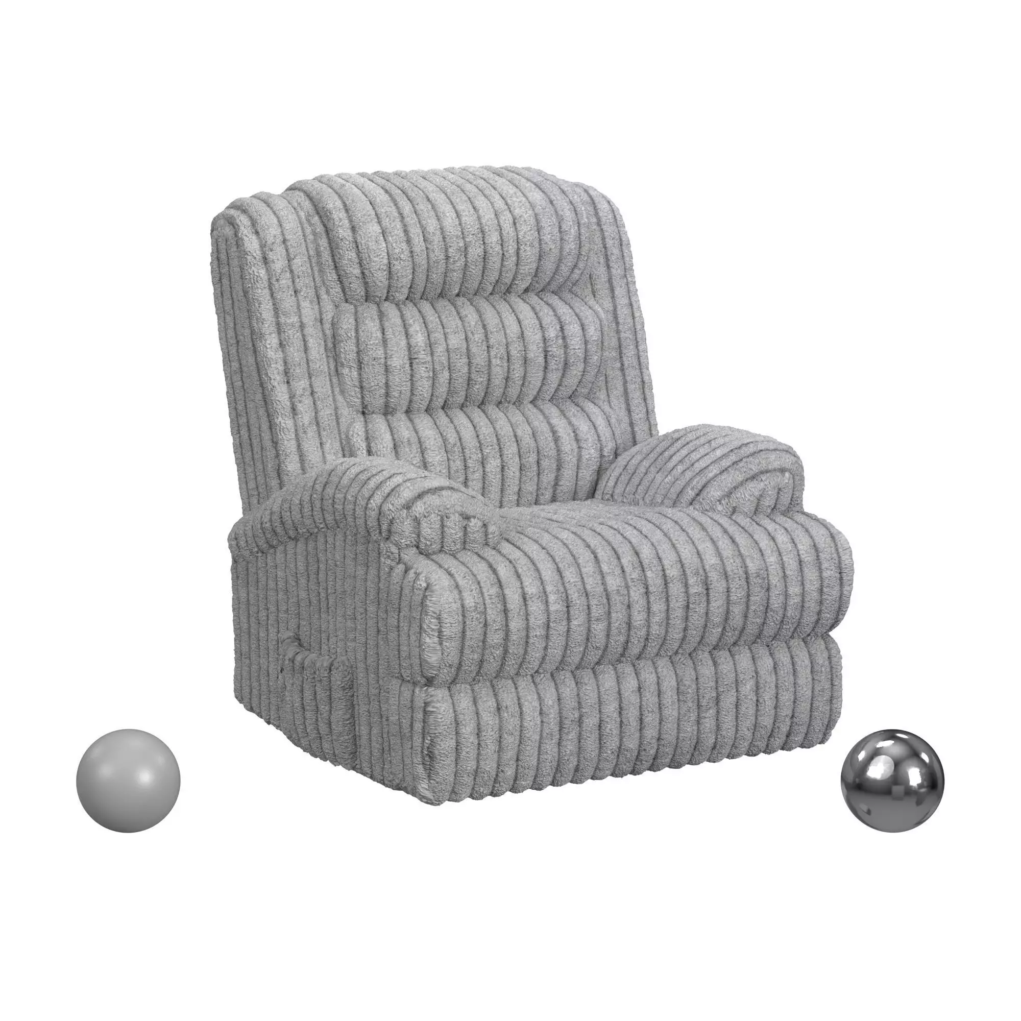 Artemis Power Lift Chair In Softcat Silver 3D model_0