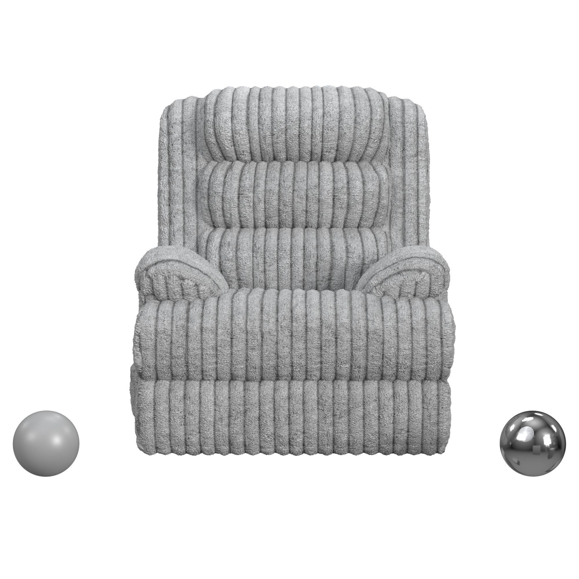 Artemis Power Lift Chair In Softcat Silver 3D model_1