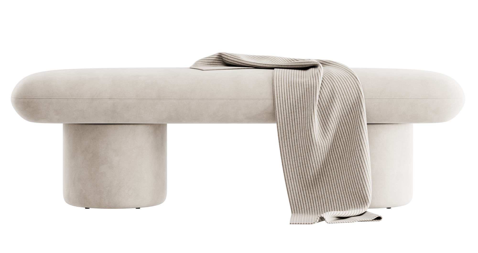 Este Bench By Poly and Bark 3D model_13