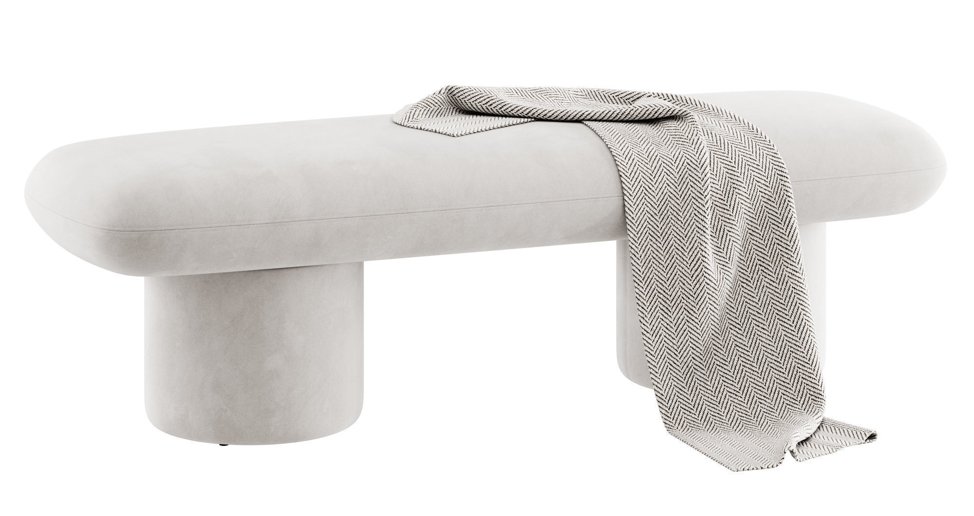 Este Bench By Poly and Bark 3D model_10