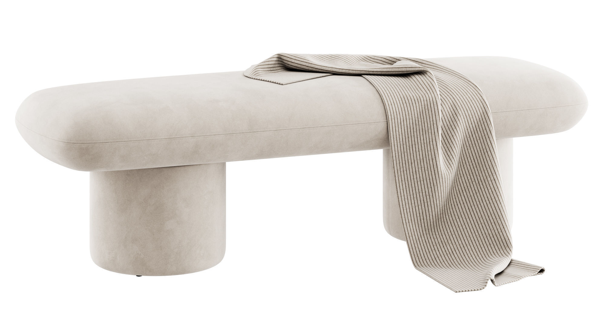 Este Bench By Poly and Bark 3D model_9