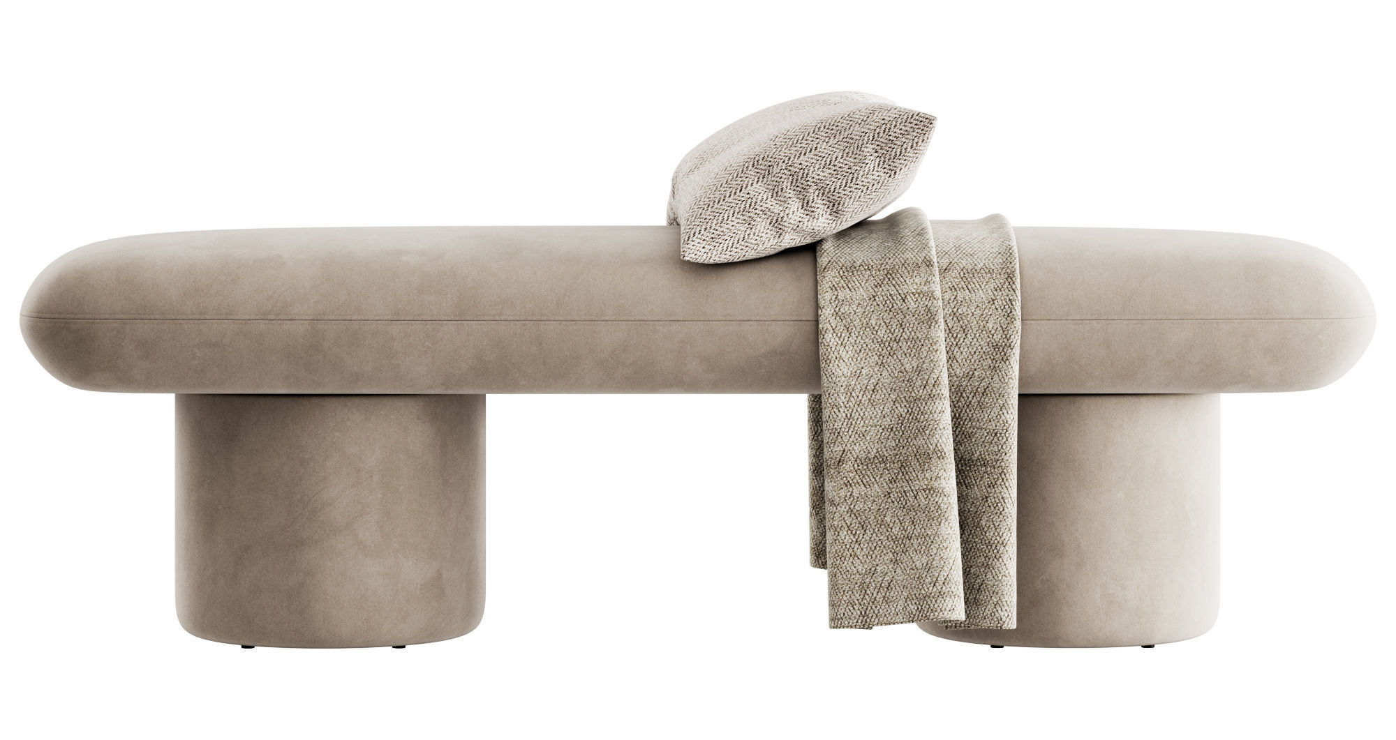 Este Bench By Poly and Bark 3D model_12