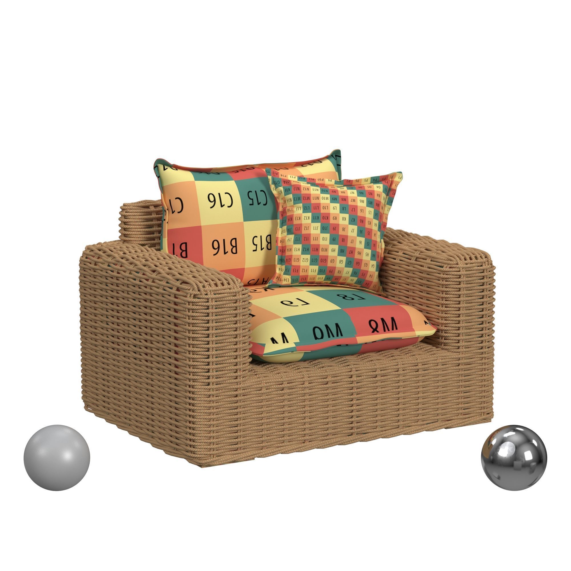 Westport Outdoor Lounge Chair 3D model_2