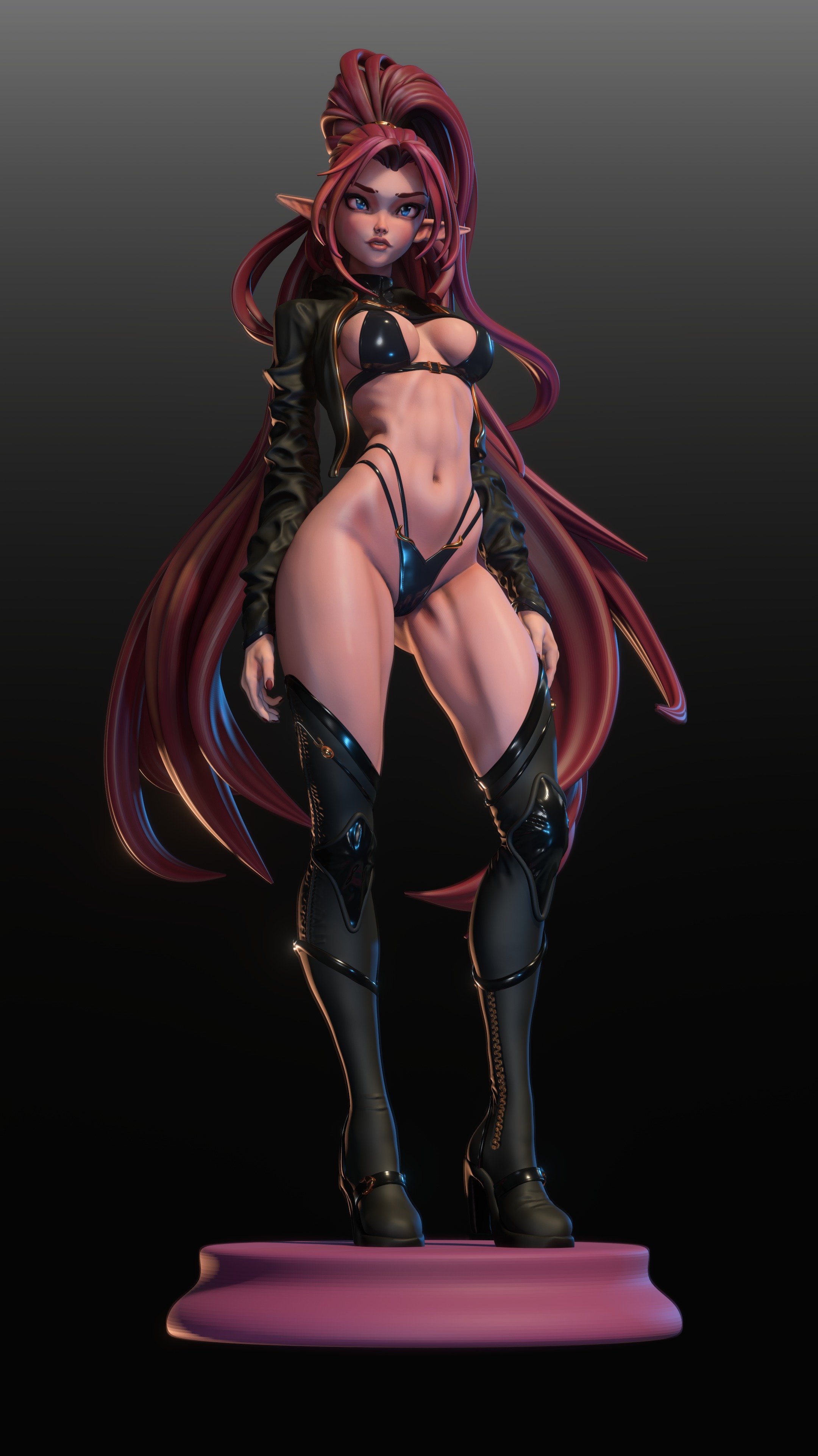 Cute elf 3D print model_10