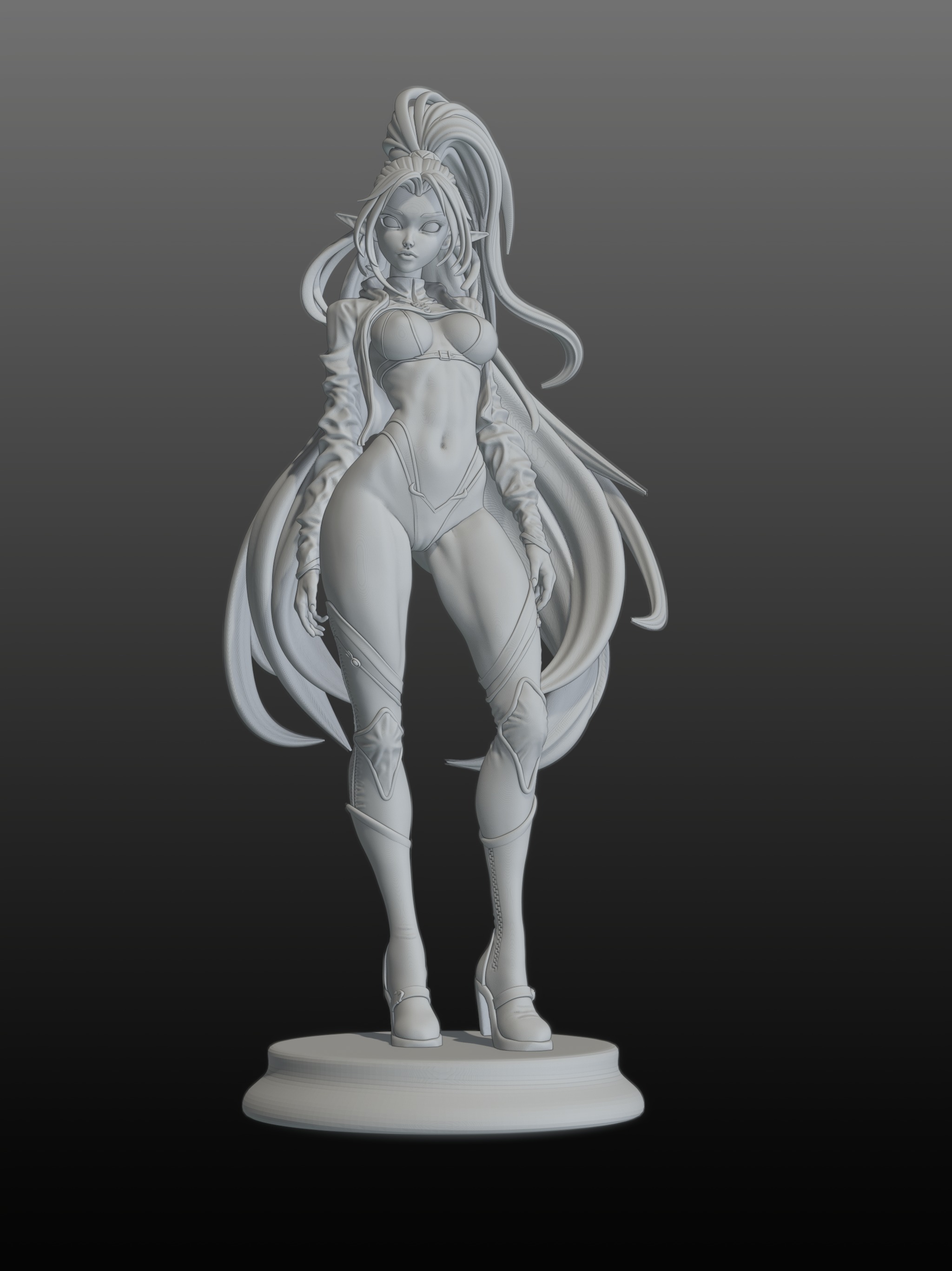 Cute elf 3D print model_15