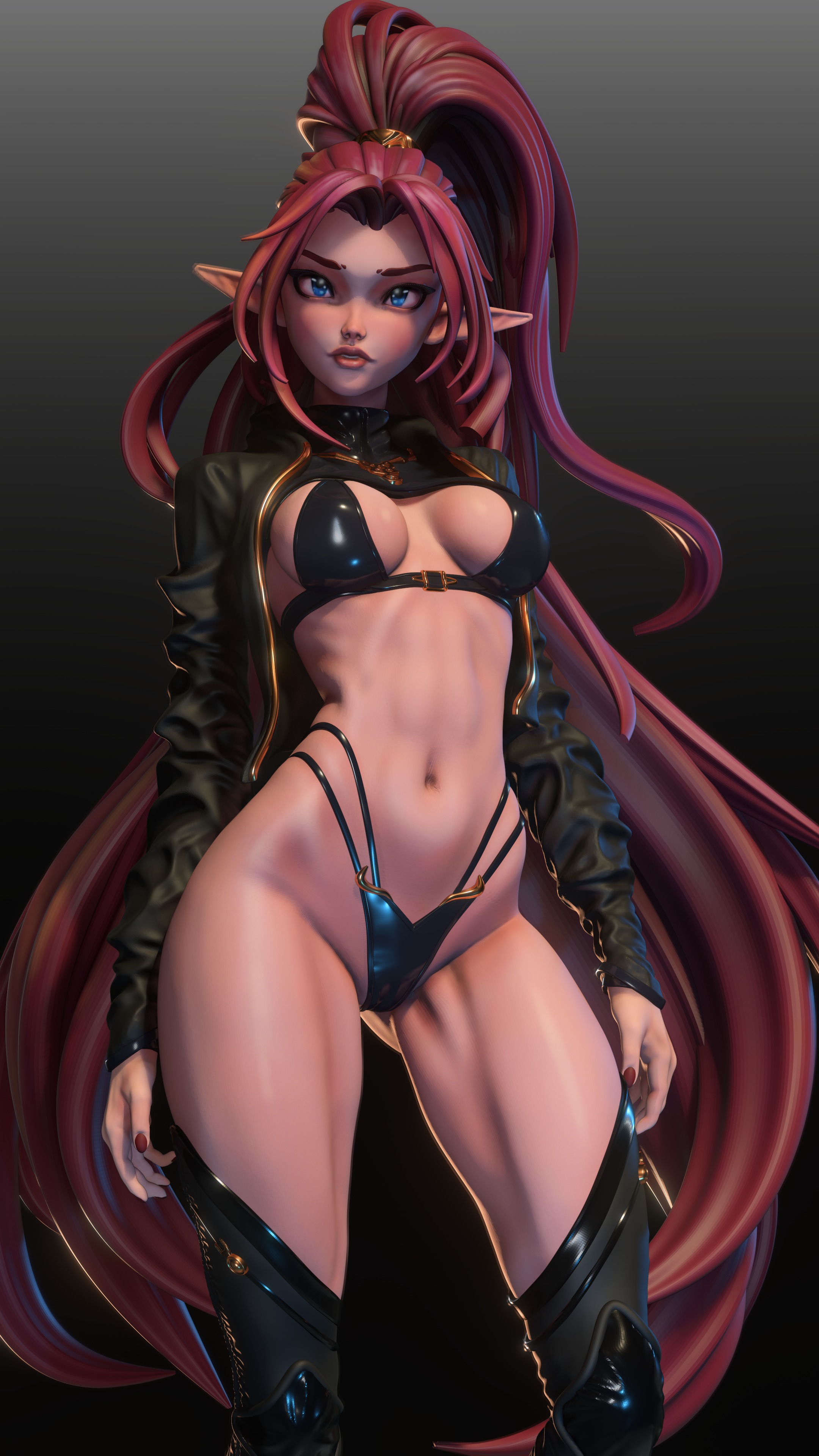 Cute elf 3D print model_5