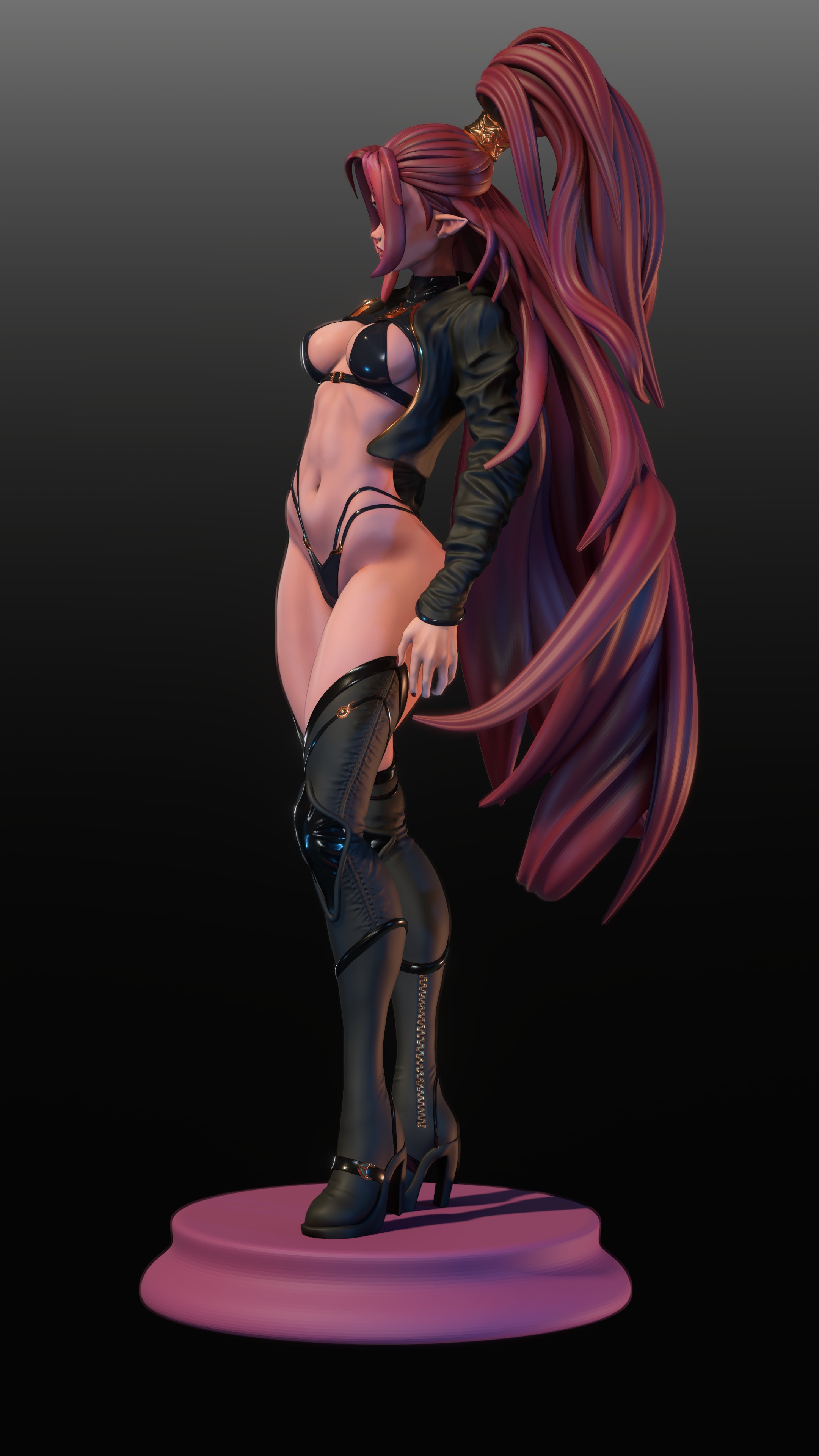 Cute elf 3D print model_9