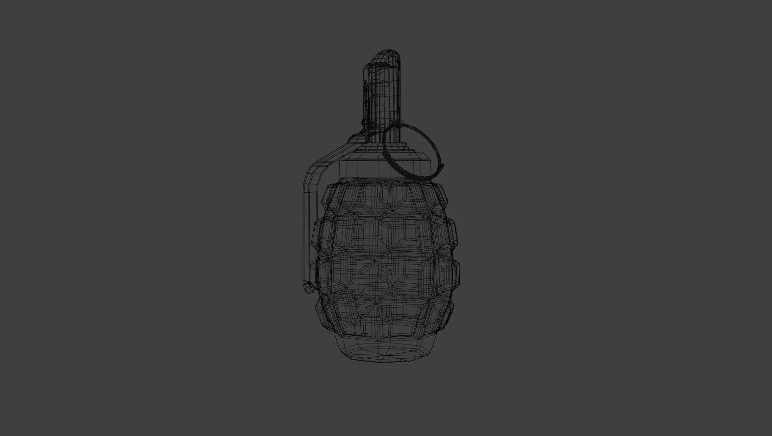 Grenade F1 PBR Textures Low-poly 3D model Low-poly 3D model_3