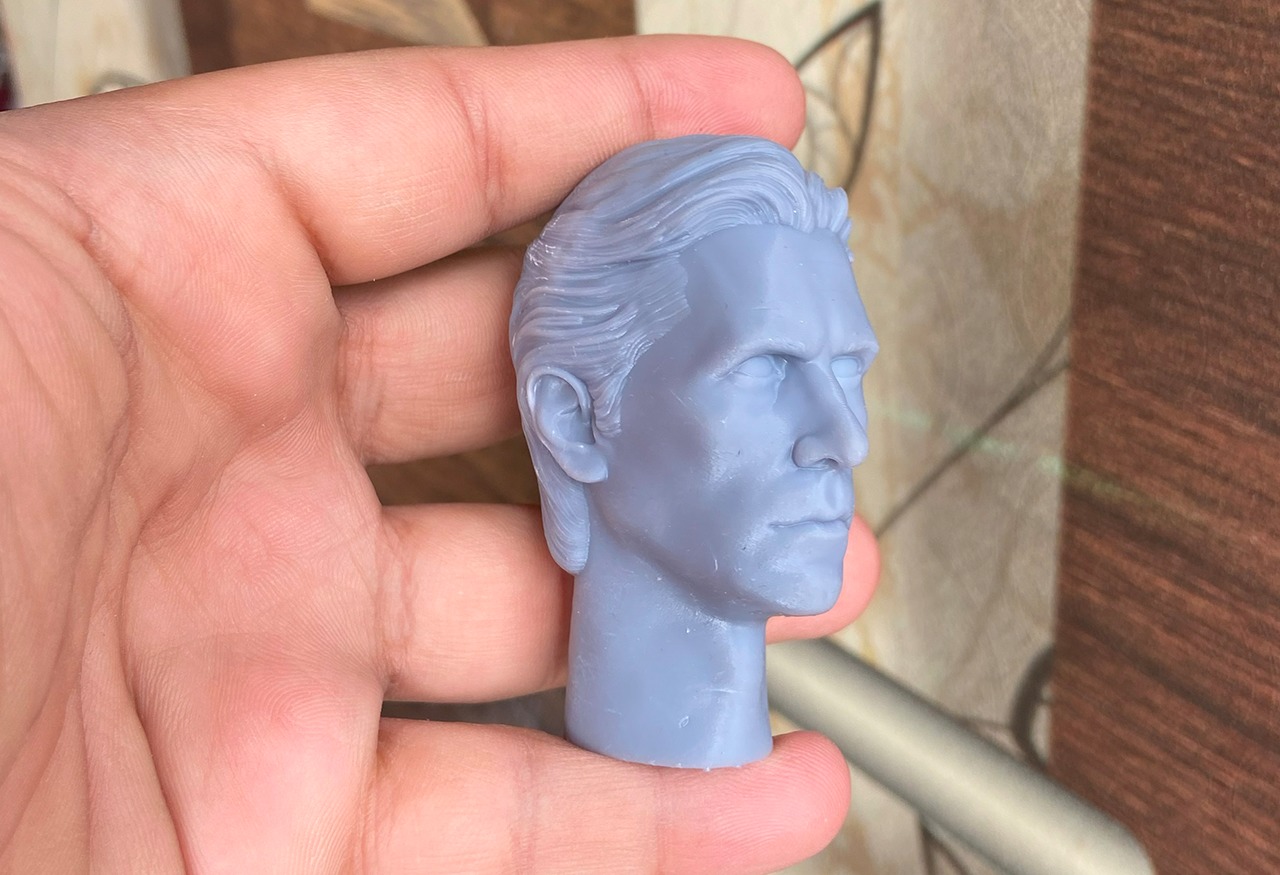 Christian Bale - Bruce Wayne head - Dark Knight Inspired Sculpt 3D print model_10