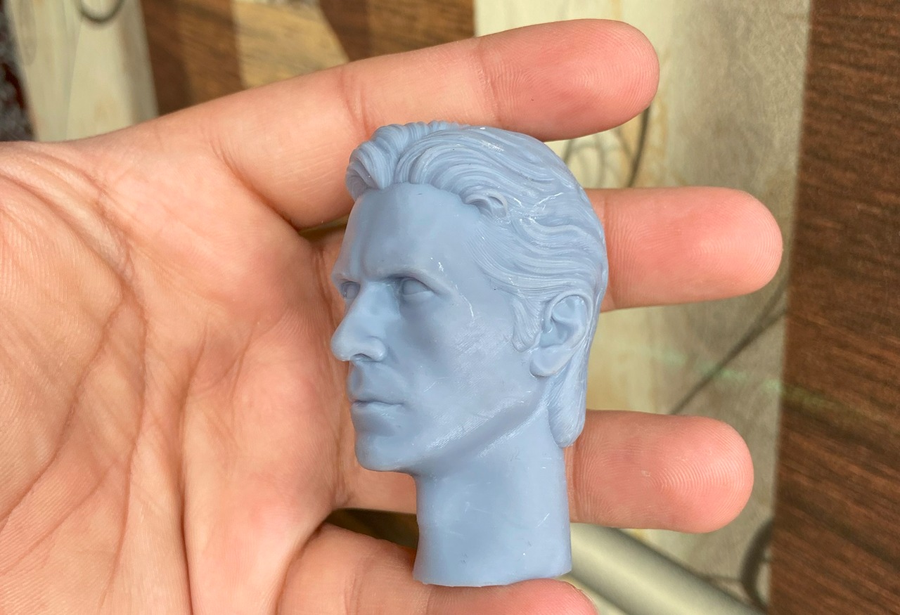 Christian Bale - Bruce Wayne head - Dark Knight Inspired Sculpt 3D print model_9