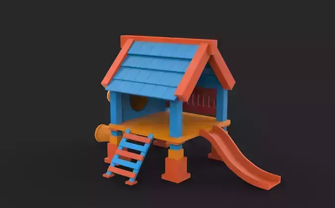 Playground Slides 3D model