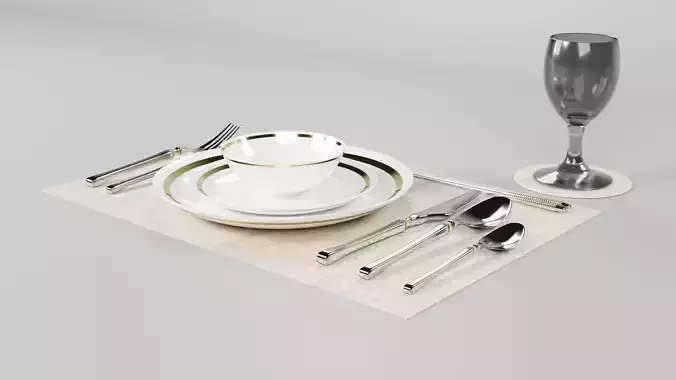 Plates Spoon and Fork set CG1