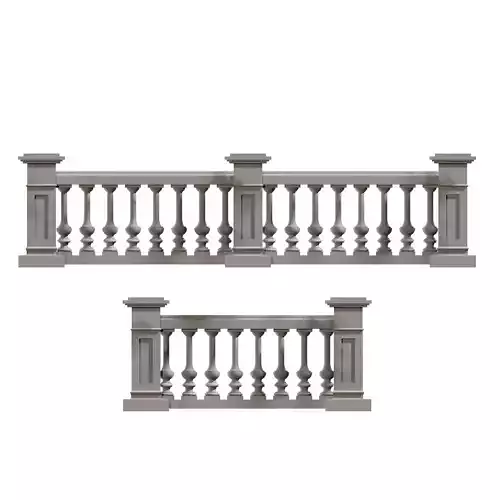 Concrete Balustrade 3D print model