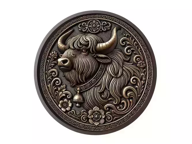 Yak Animal Medallion