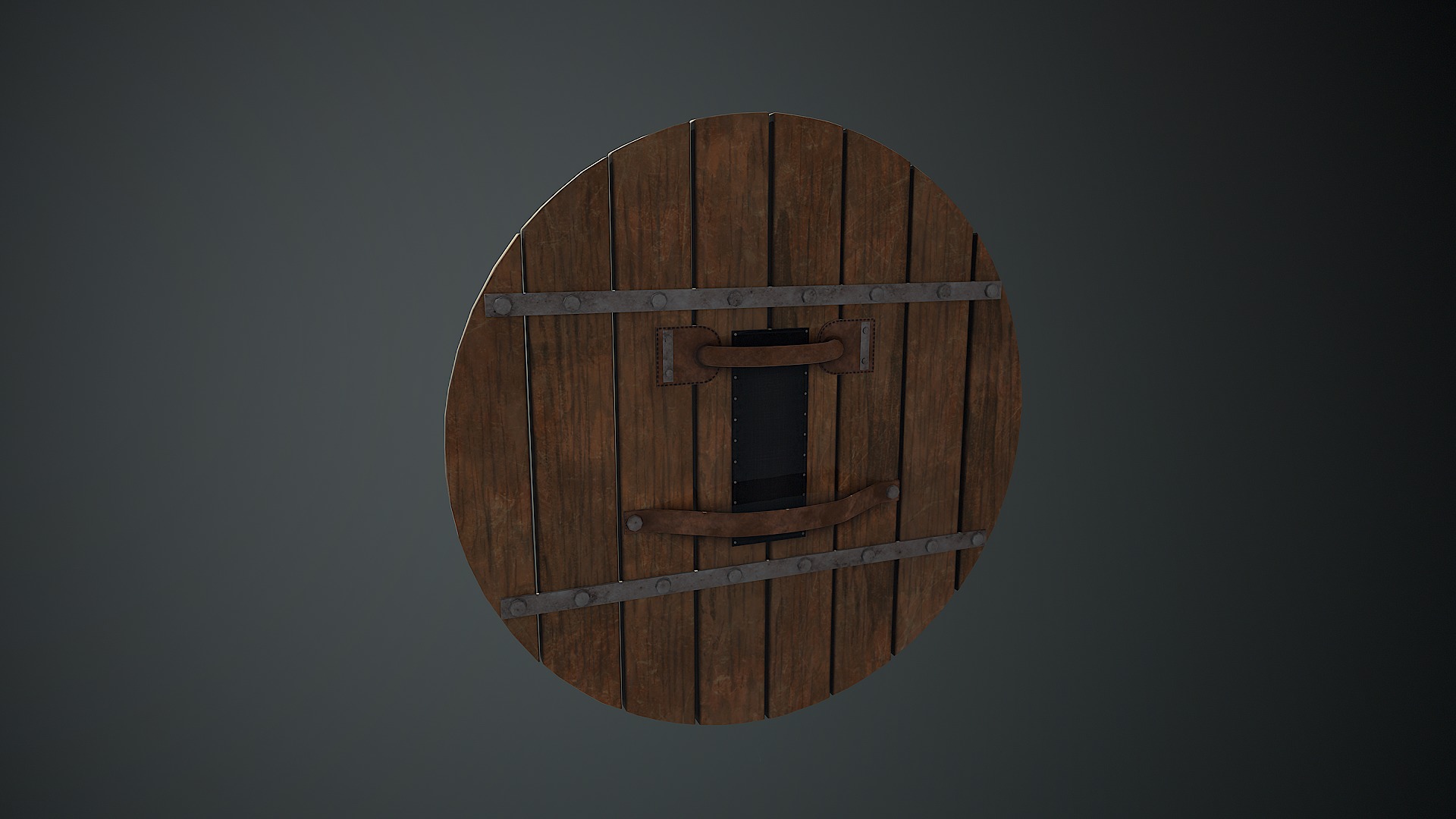 Medieval Shield Low-poly 3D model_10