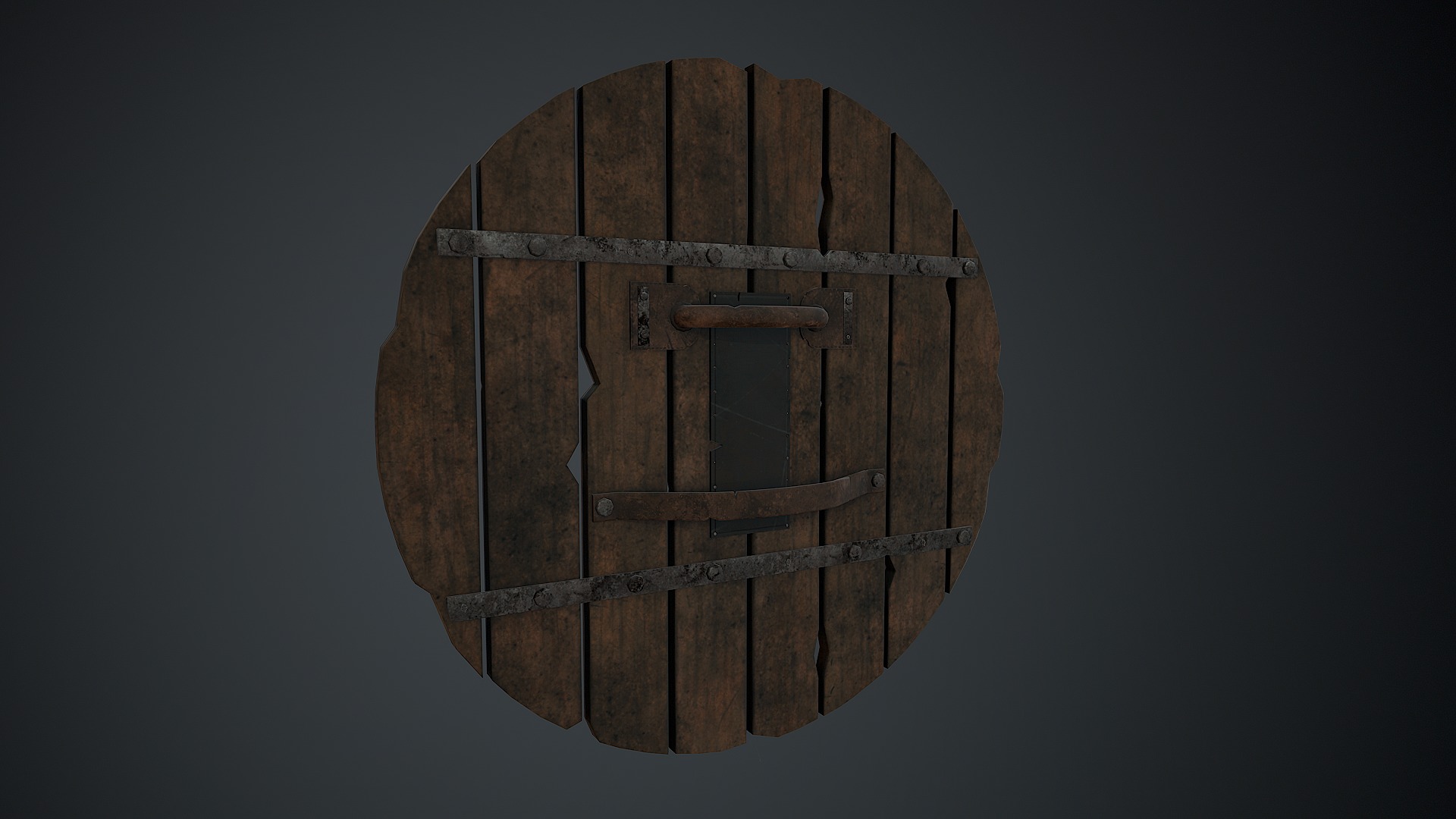 Medieval Shield Low-poly 3D model_18