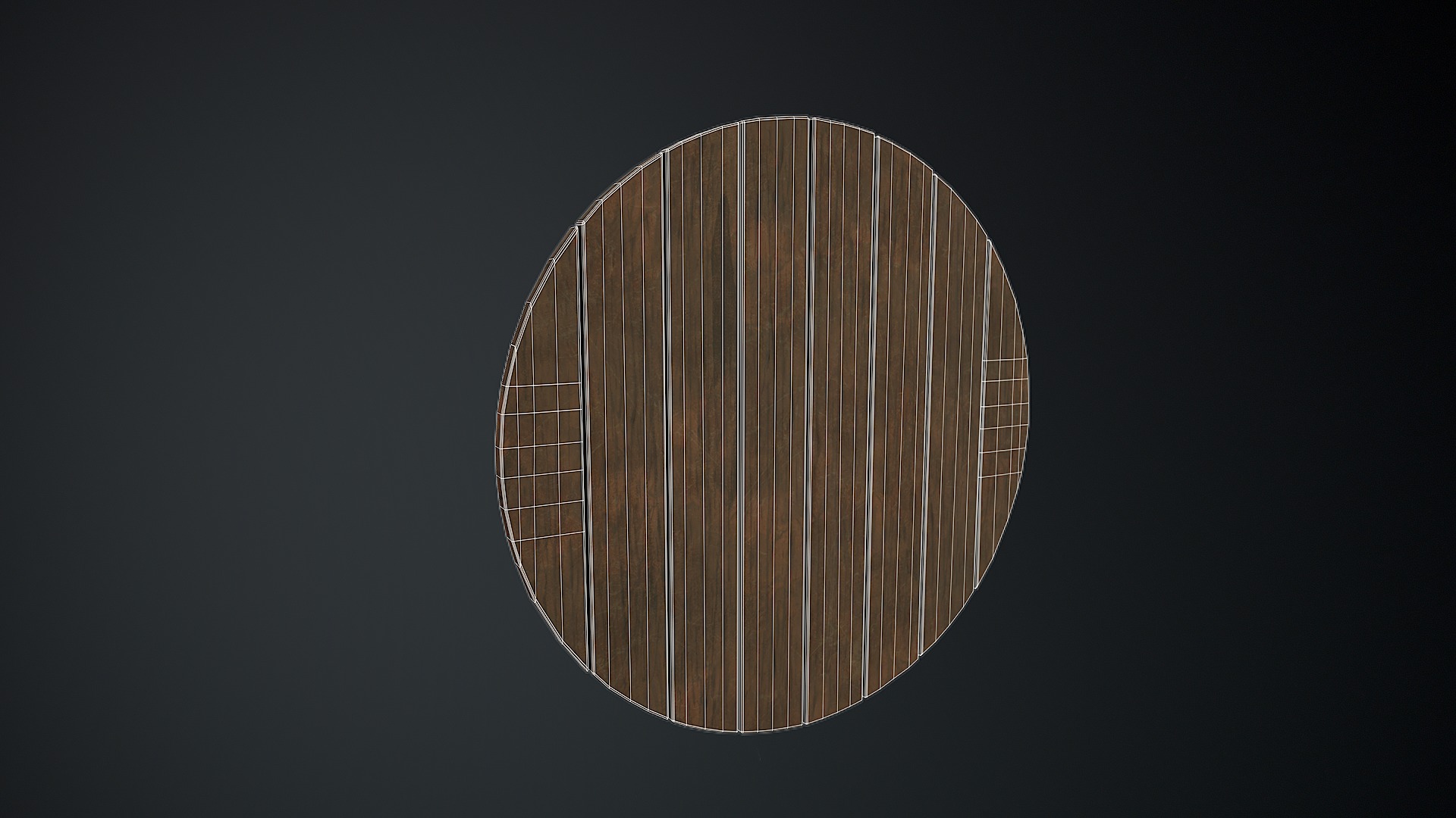 Medieval Shield Low-poly 3D model_9