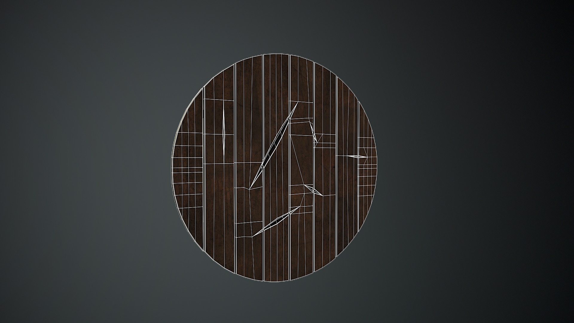 Medieval Shield Low-poly 3D model_13