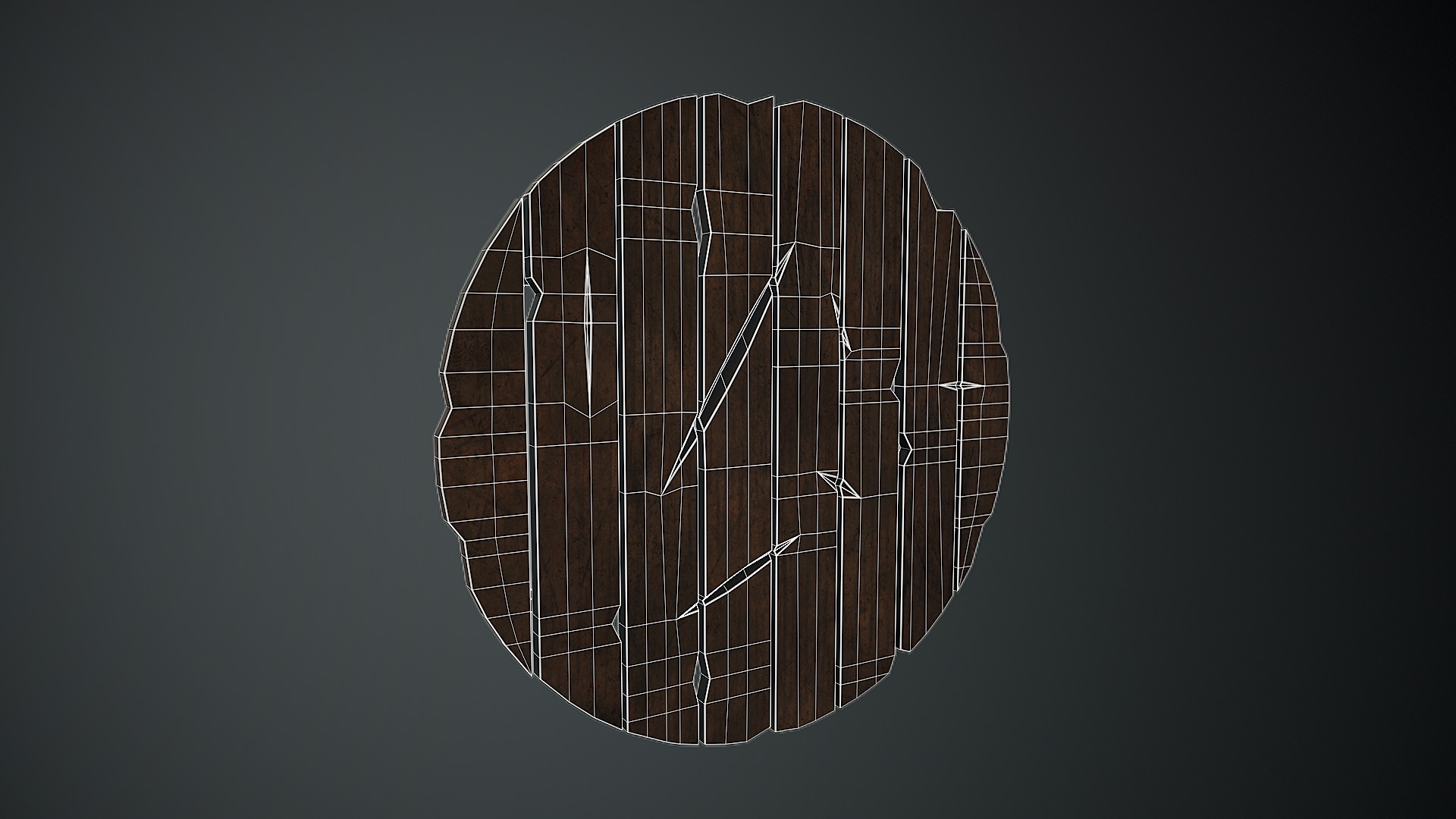 Medieval Shield Low-poly 3D model_17