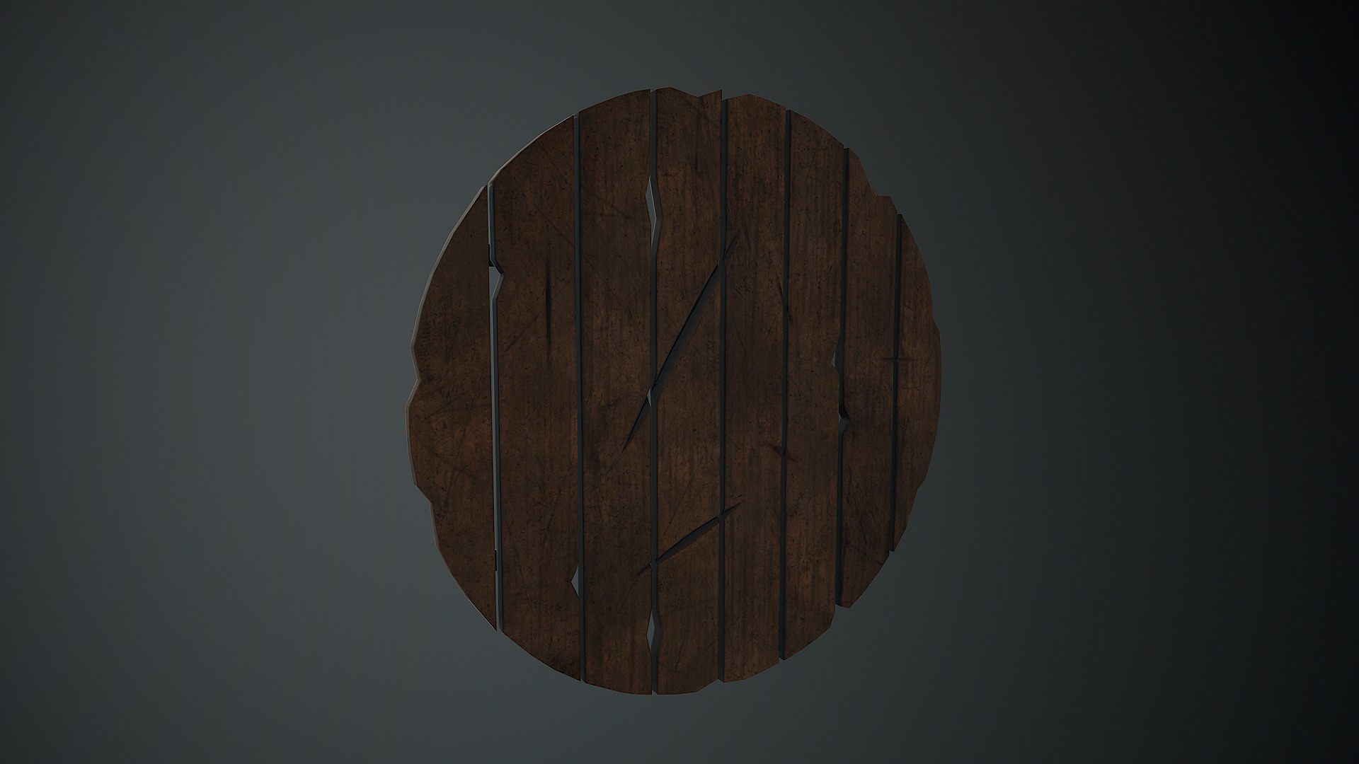 Medieval Shield Low-poly 3D model_16