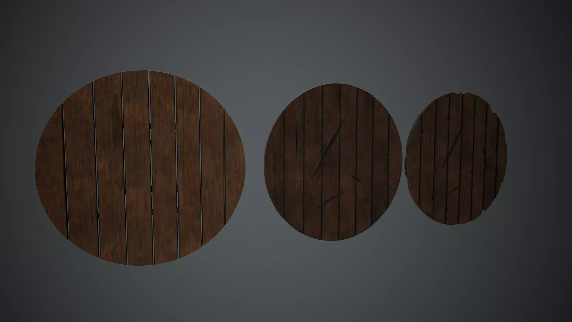 Medieval Shield Low-poly 3D model_0