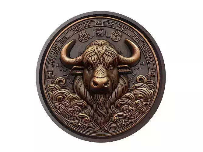 Yak Animal Medallion