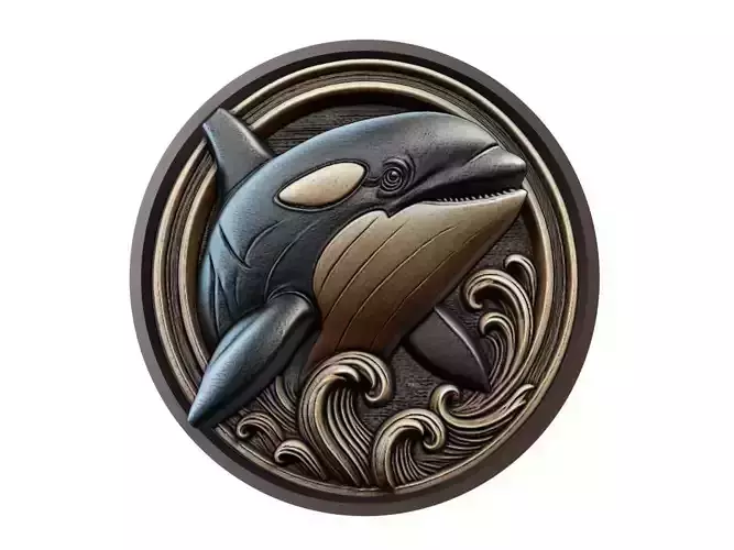 Orca Animal Medallion