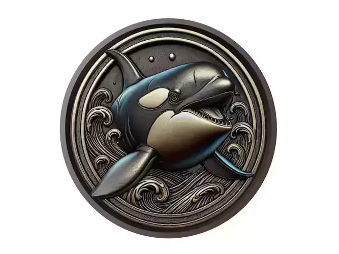 Orca Animal Medallion