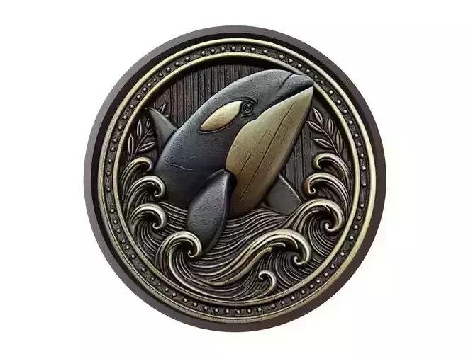 Orca Animal Medallion