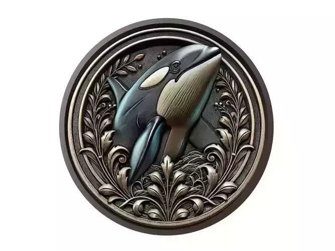 Orca Animal Medallion