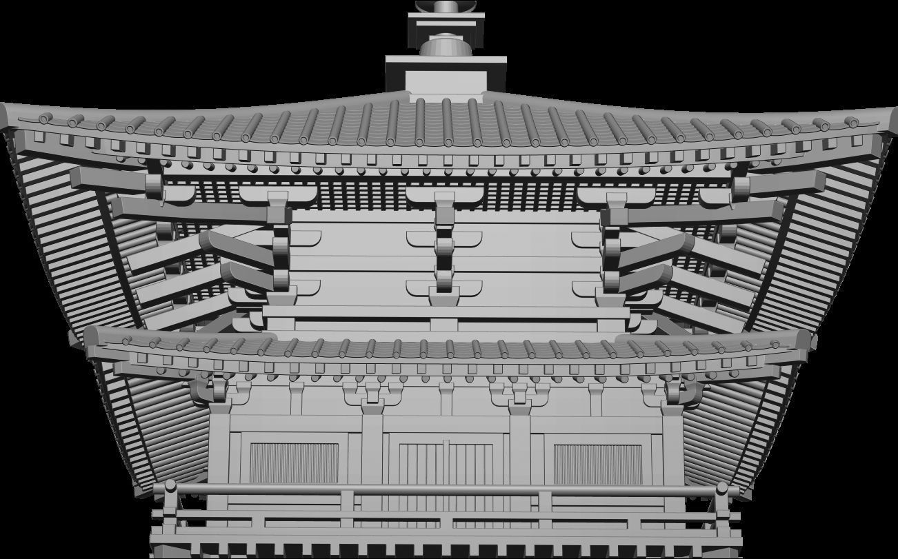 Japanese Tower 3D print model_3