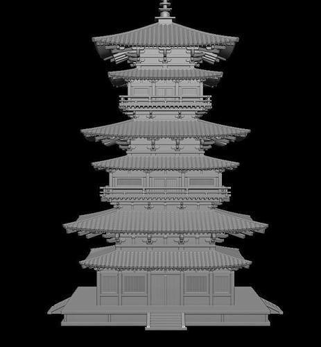 Japanese Tower 3D print model