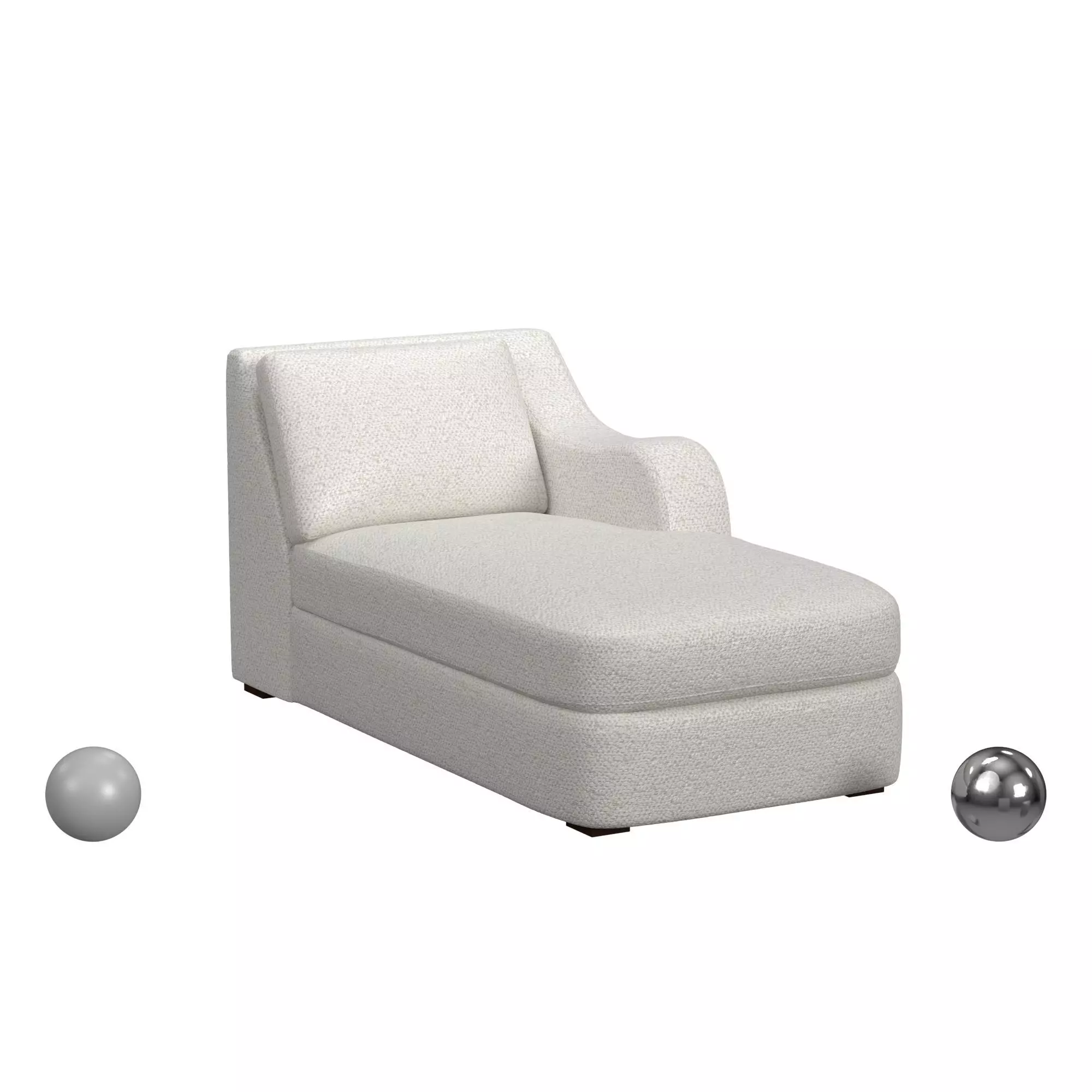 Big Wave Chaise Right Arm Facing 3D model_0