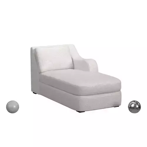 Big Wave Chaise Right Arm Facing 3D model