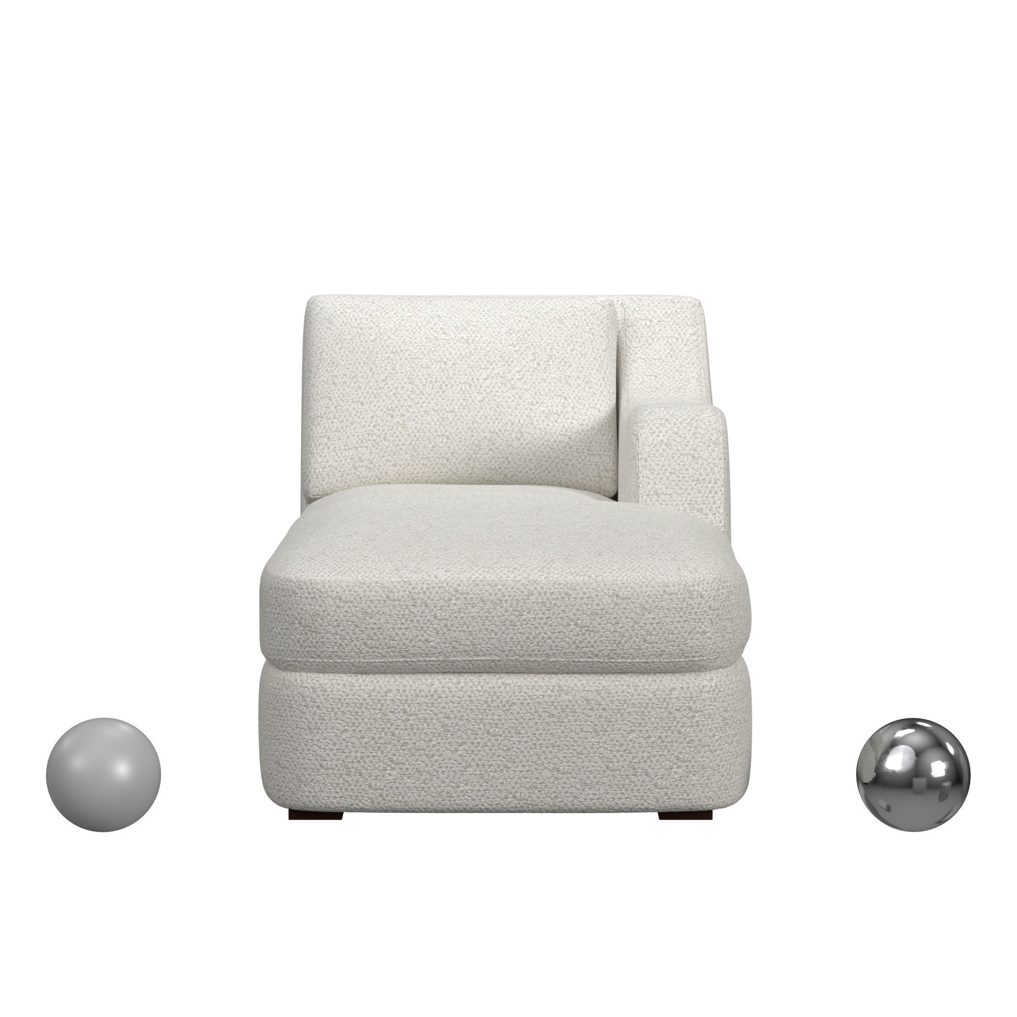 Big Wave Chaise Right Arm Facing 3D model_1