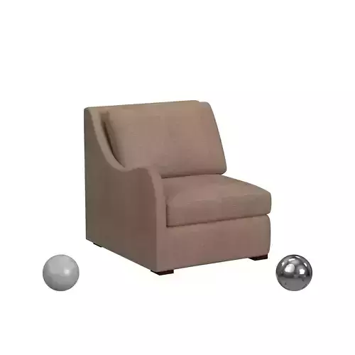 Little Wave Sofa Left Arm Facing - Havana Tawny 3D model