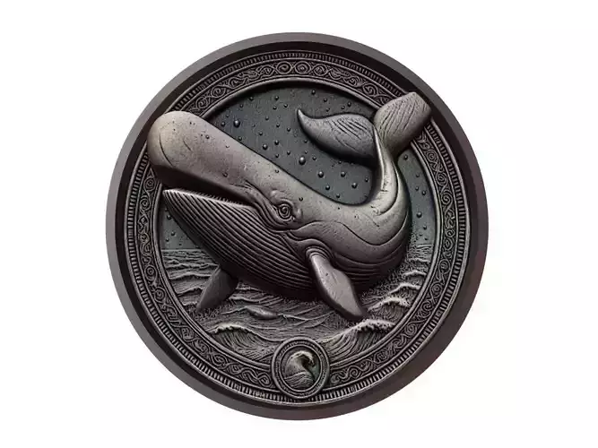 Sperm Whale Animal Medallion