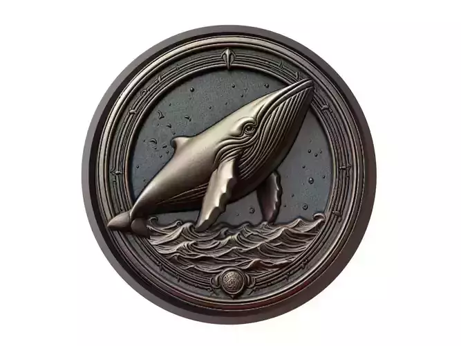 Minke Whale Animal Medallion