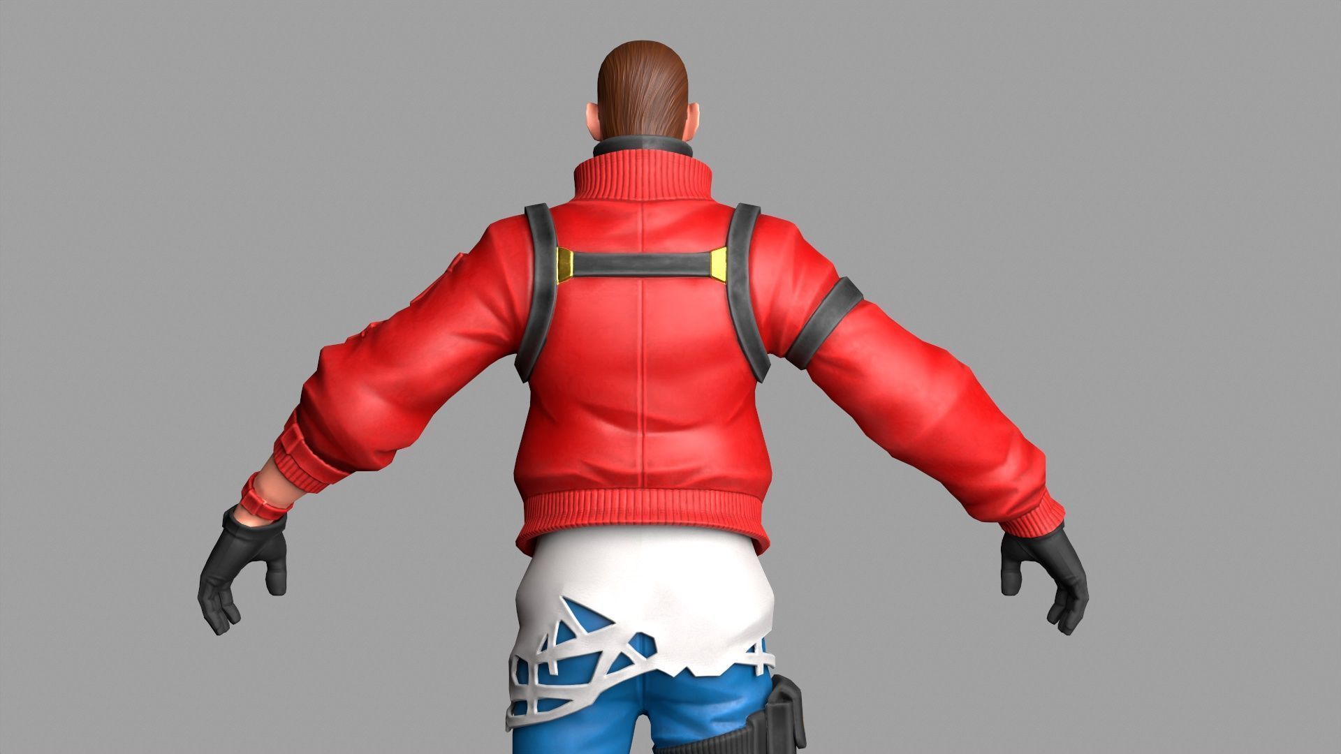 Cartoon Male Character Low-poly 3D model Low-poly 3D model_7
