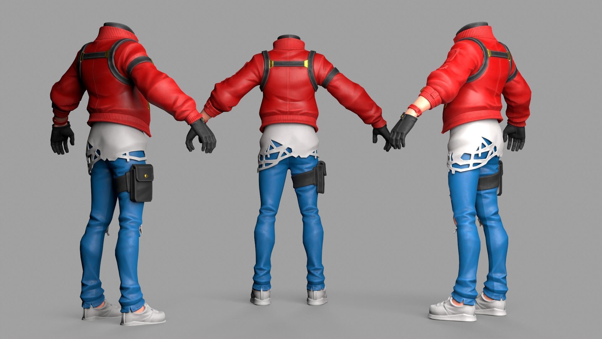Cartoon Male Character Low-poly 3D model Low-poly 3D model_10
