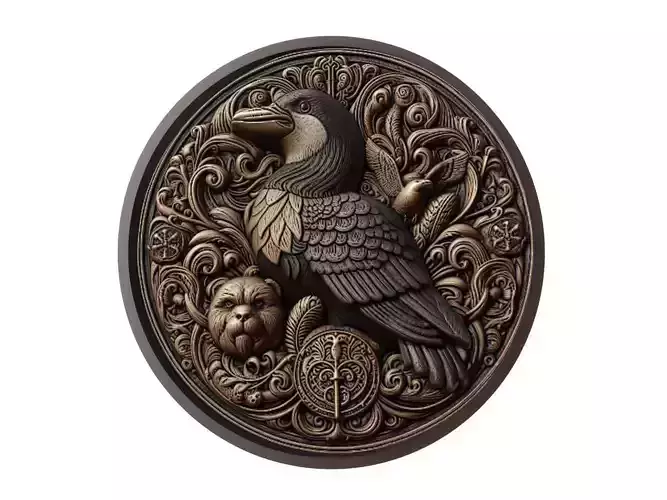 Auk Animal Medallion