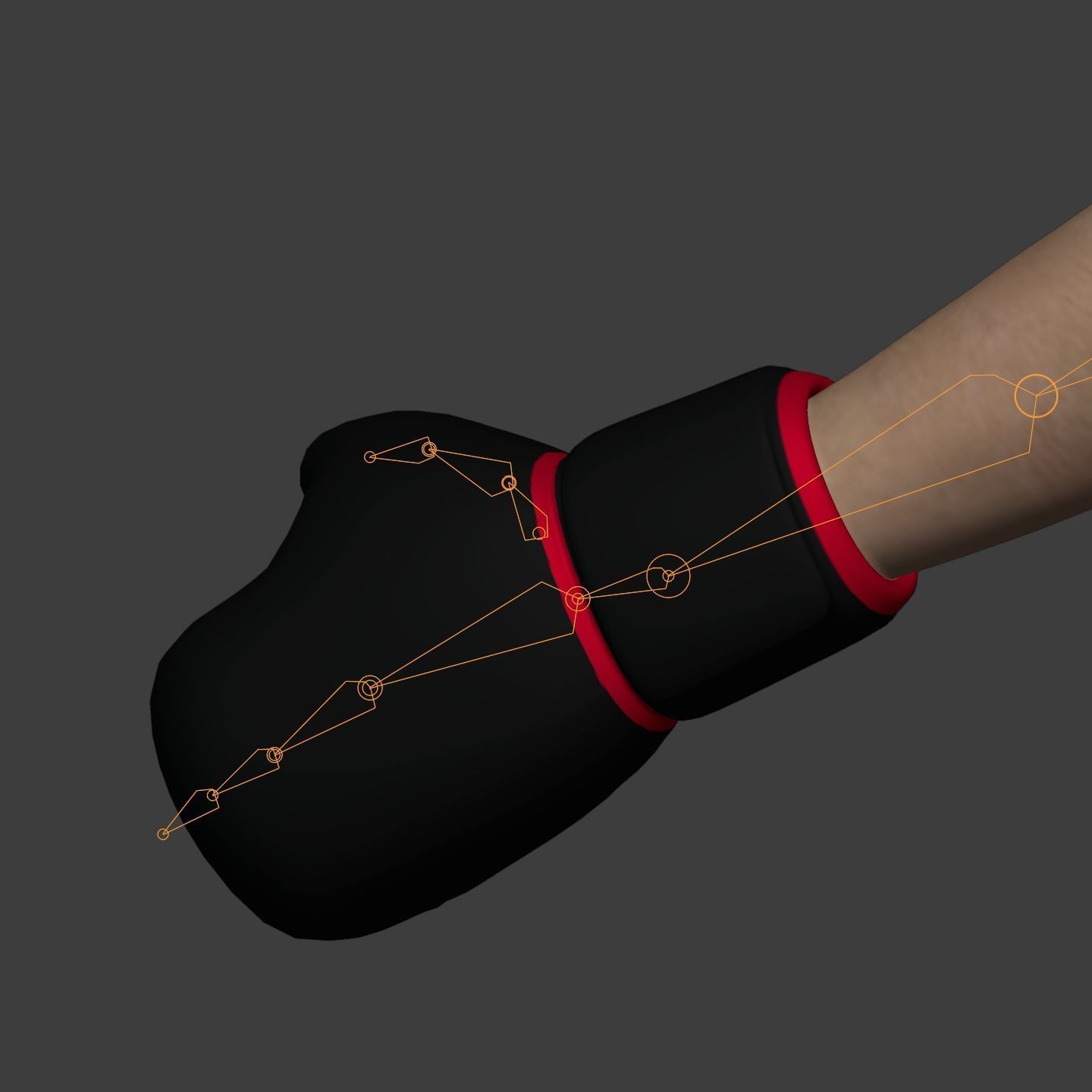 Athlete - Kickboxer Character - Fighter - Wrestler Low-poly 3D model_26