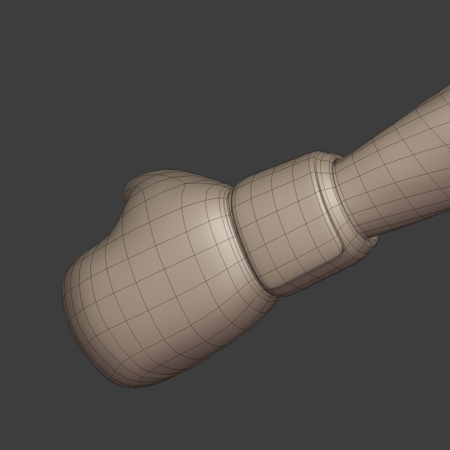 Athlete - Kickboxer Character - Fighter - Wrestler Low-poly 3D model_28