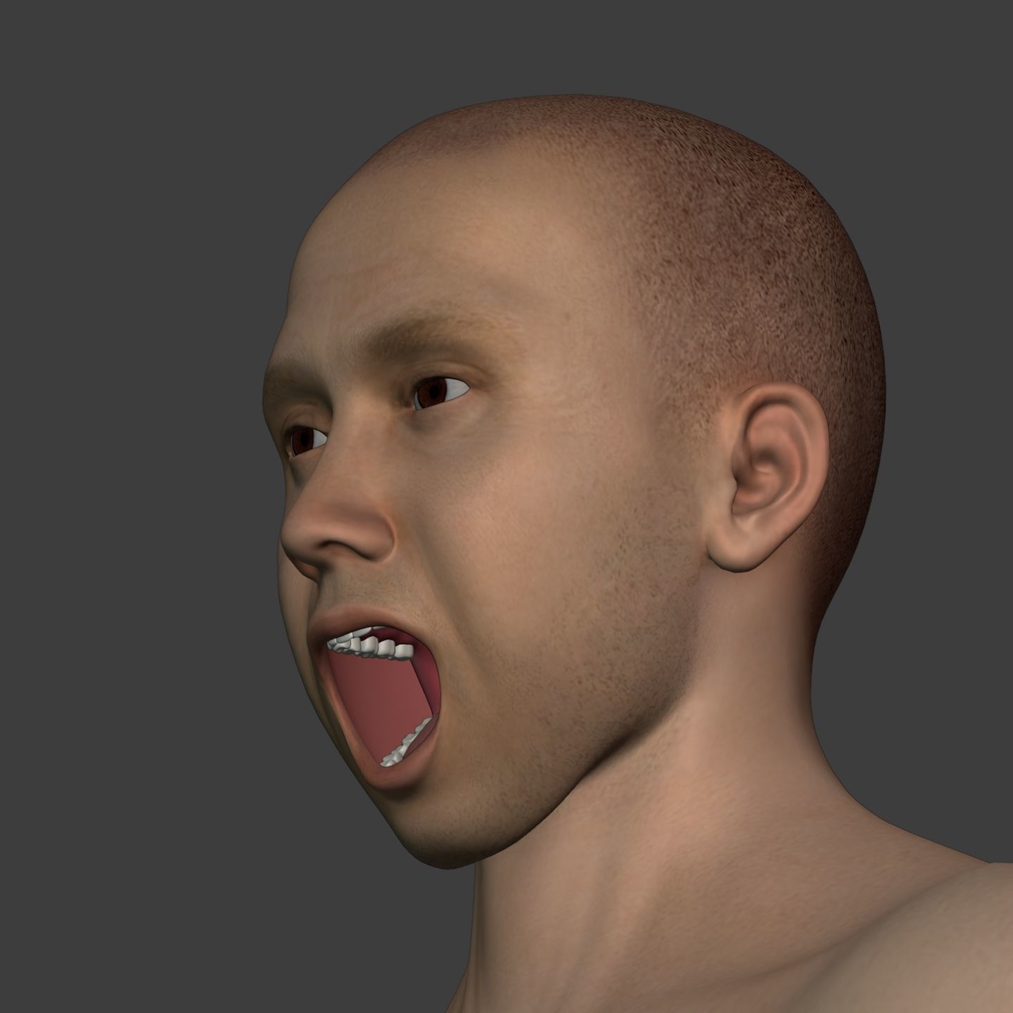 Athlete - Kickboxer Character - Fighter - Wrestler Low-poly 3D model_24