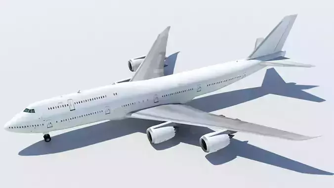 Boeing 747-8i airliner blank